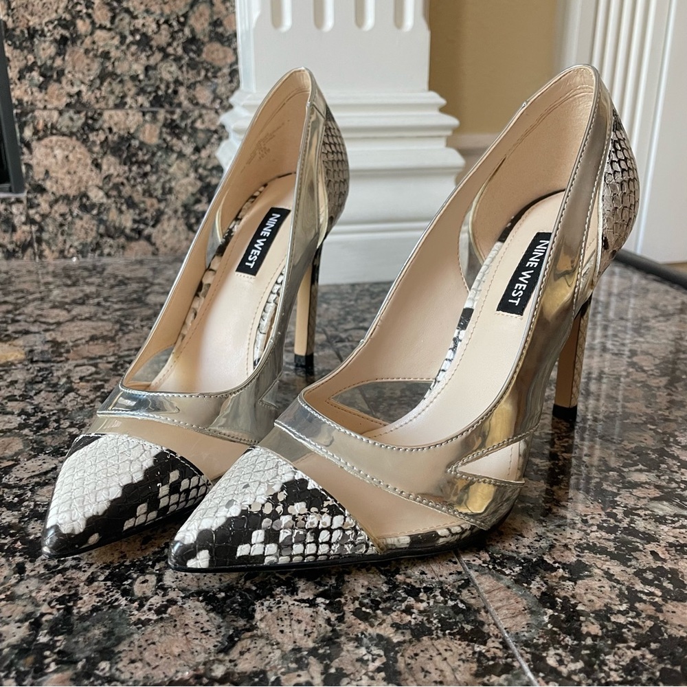 Nine West Snake Print Heels
